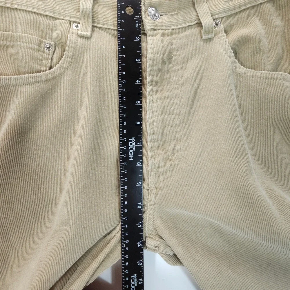 Levi's 569 Loose Straight Men 34x32 Tan Y2K Corduroy Baggy Skate Streetwear Pant